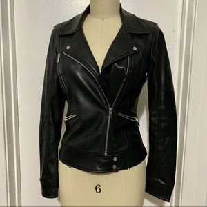 Size Small Zara Faux Leather Motorcycle Jacket